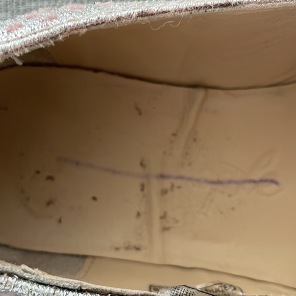 FREE PEOPLE ‘Snake Eyes’ Metallic & Velvet Slip-On Loafer Women’s Size 7.5 - Picture 12 of 12